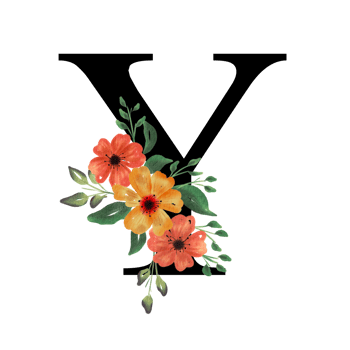 Floral Letter Alphabet png