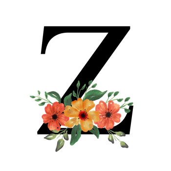 Floral Letter Alphabet png
