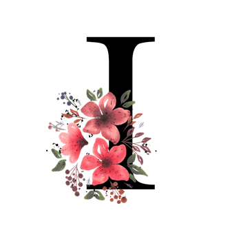 Floral Letter Alphabet png