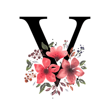 Floral Letter Alphabet png