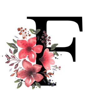 Floral Letter Alphabet png