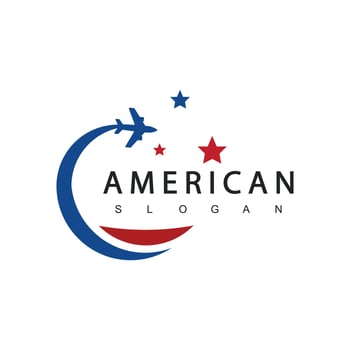USA Tour And Travel Logo Template vector