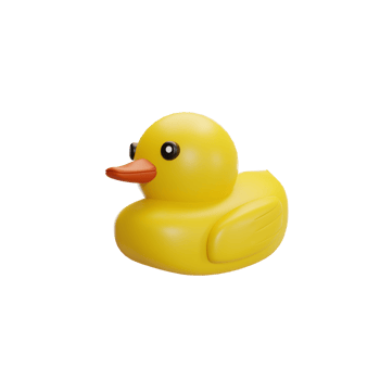 duck toys illustration 3d png