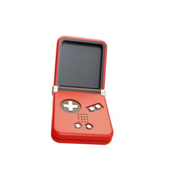 game boy illustration 3d png