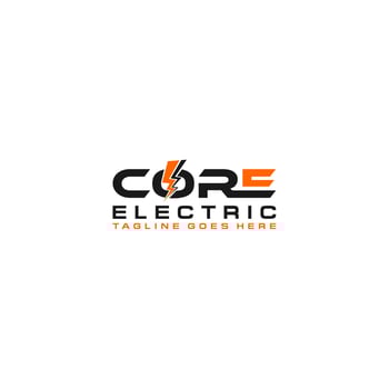 CORE Electric logo sign design vector