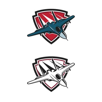 Thunder jet vector illustration