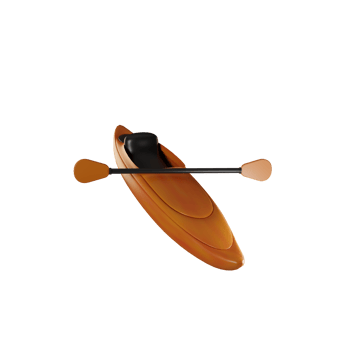 kayak illustration 3d png
