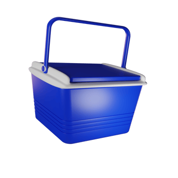 ice bucket illustration 3d png