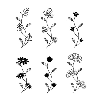 floral pattern for decorating wedding cards vector
