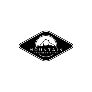 Mountains logo design vector template
