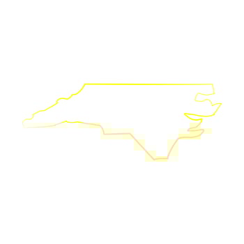 North Carolina map illustrated vector