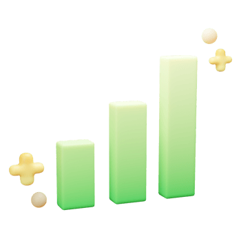 3D Business and Finance Icon, Statistics, Used For Web, App, Etc png