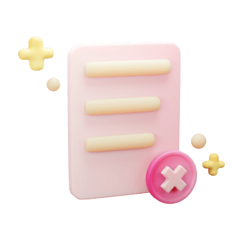3D Business and Finance Icon, Failed Report, Used For Web, App, Etc png