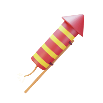 firework Chinese 3d illustration png
