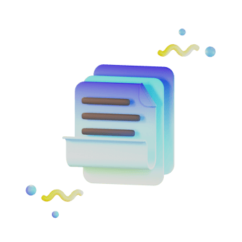 File Contract 3d Illustration png