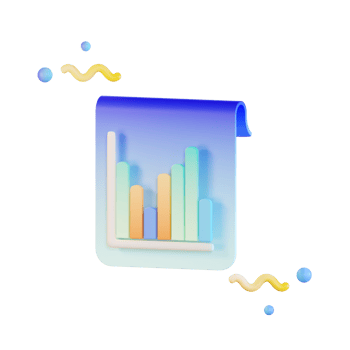 Data Statistic Files 3d Illustration png