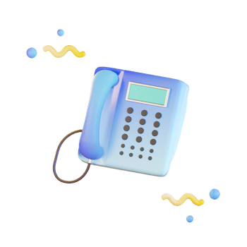 Office Telephone 3d Illustration png