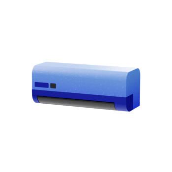 Air conditioner Device Electronic icon 3d illustration png