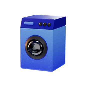 Washing Machine Device Electronic icon 3d illustration png