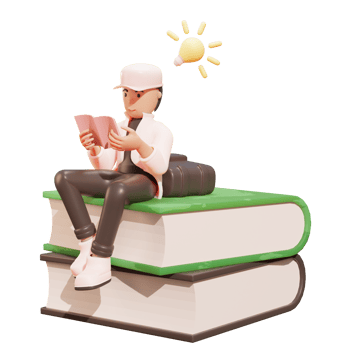 3d Illustration Character, High School Boy png