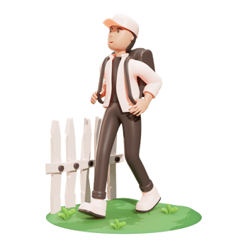 3d Illustration Character, High School Boy png