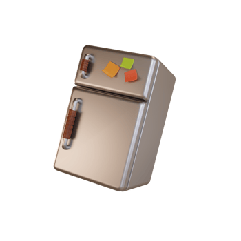 kitchen icon refrigerator 3d design png