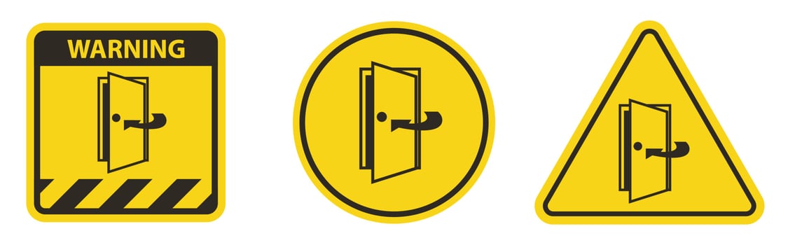 Keep Door Closed Symbol Sign Isolate On White Background,Vector Illustration EPS.10 vector