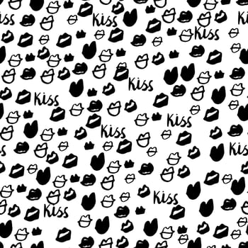 Happy Valentines Day seamless pattern. Vector illustration.