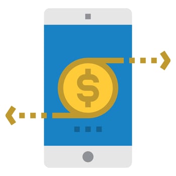 E Banking  FLAT ICON VRCTOR . vector