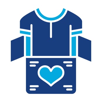Clothes Donation Glyph Two Color Icon vector
