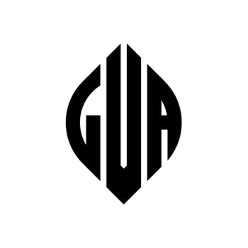 LVA circle letter logo design with circle and ellipse shape. LVA ellipse letters with typographic style. The three initials form a circle logo. LVA Circle Emblem Abstract Monogram Letter Mark Vector. vector