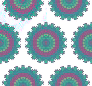 Mandala Seamless Pattern vector