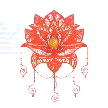 Flower Lotus Tattoo vector
