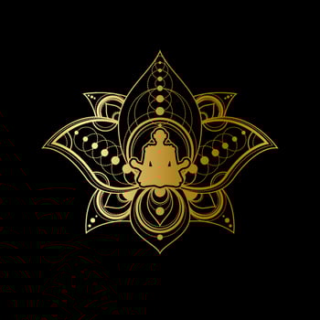 Zen and Meditation Emblem. Yoga Culture Center vector