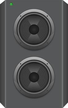 Audio speaker clipart design illustration png