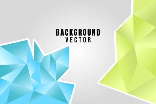 geometric background in turquoise and light yellow colors vector