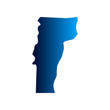 Illustrated Vermont map vector