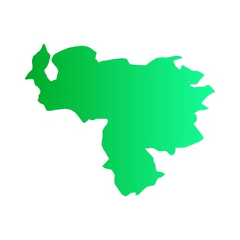 Venezuela map illustrated vector
