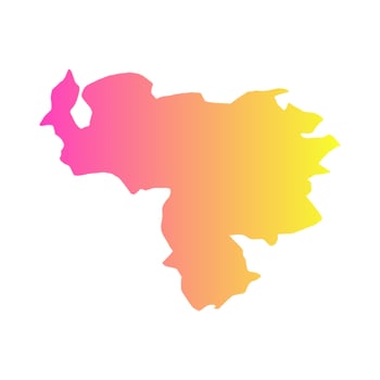 Venezuela map illustrated vector