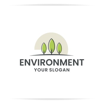 tree logo design vector, pine, leaf, environment vector