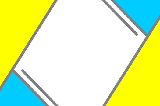 Comic cartoon theme background in blue and yellow color with nice outlines vector