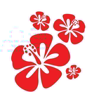 tropical flower ornament vector design