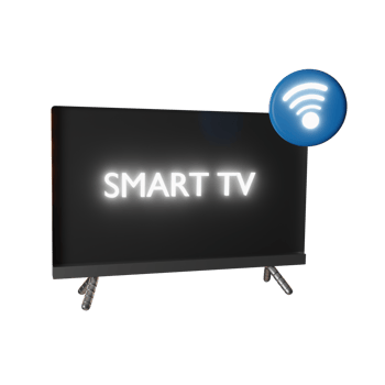 smart tv illustration 3d png