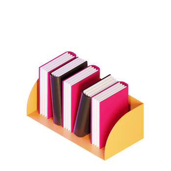 3D illustration object icon book png