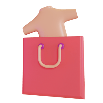 3D illustration object icon shop market sell png
