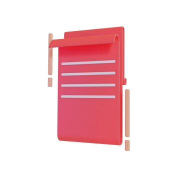 3D illustration object icon purchase orders png