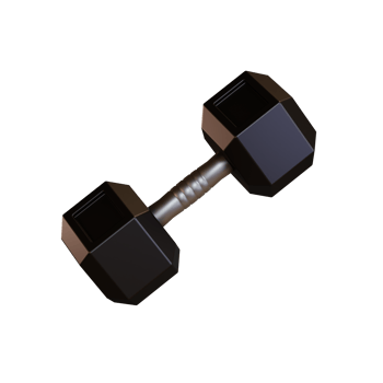 3d Icon Gym, dumbbell png
