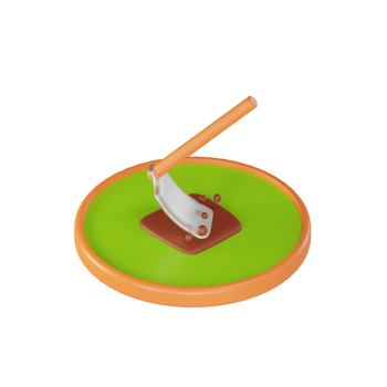 3D Illustration object icon hoe png