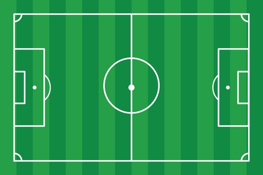 Football field, soccer field background. vector