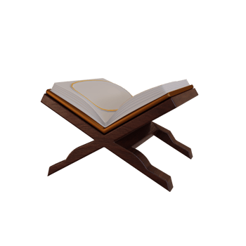 3d Ramadan Islamic element icon, book Quran png